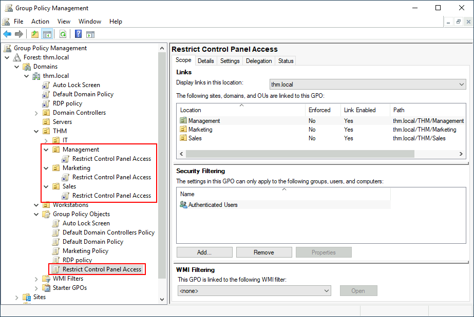 Thm active directory basics vladislav stukalov